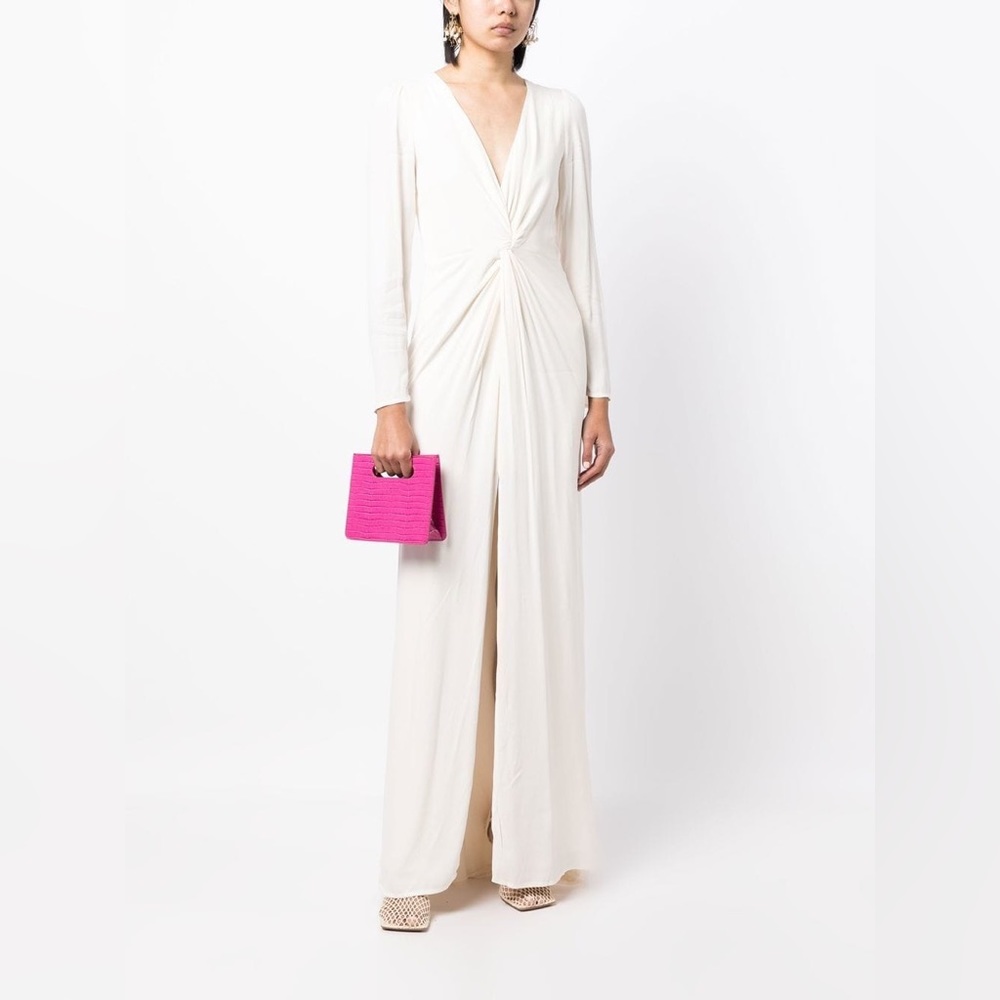 Reformation Gatsby ivory maxi dress size 8